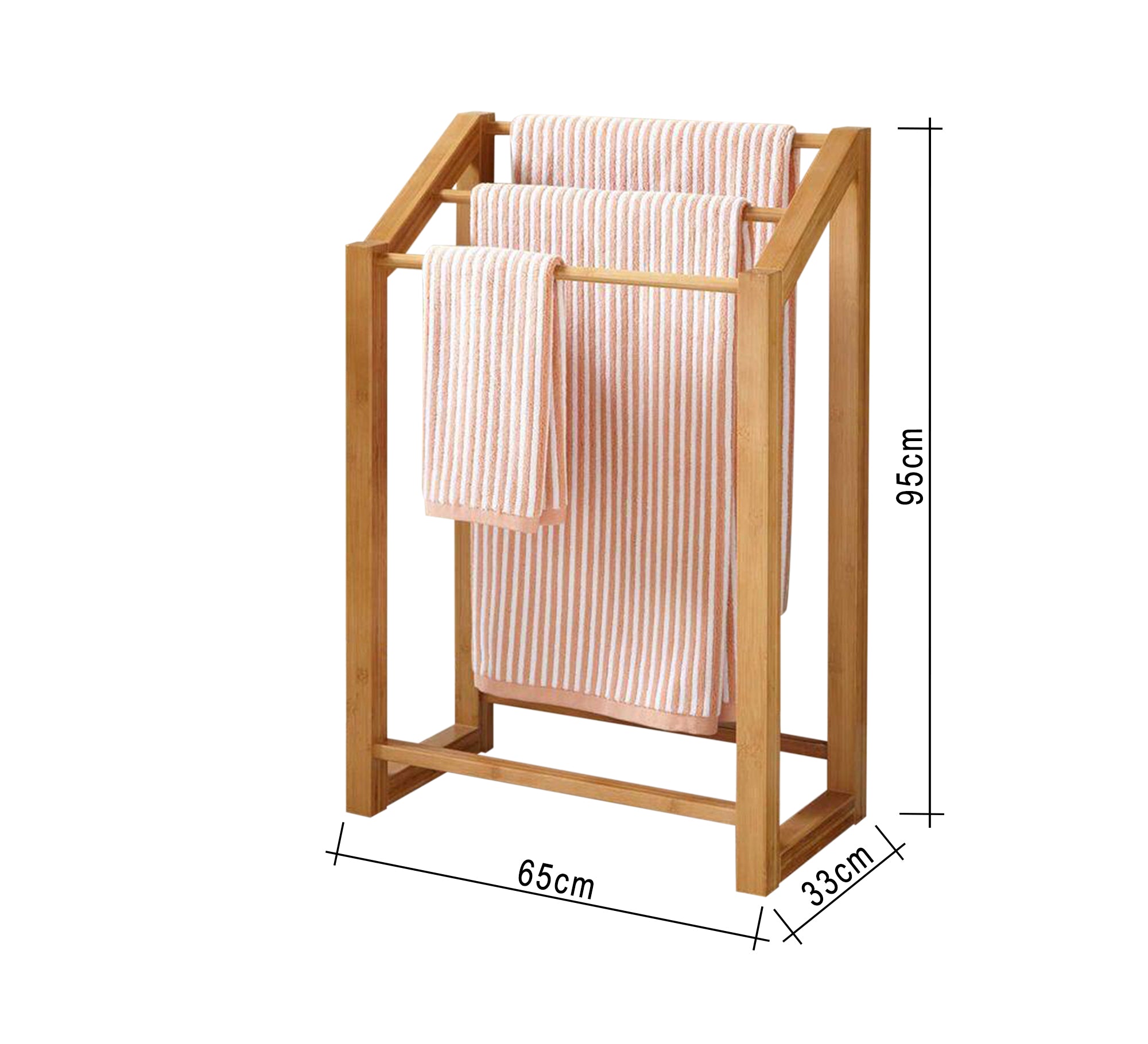 Three - tiered towel rail for bathroom use - Vitrine Furniture - Furniture