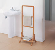 Three - tiered towel rail with lower shelf - Vitrine Furniture - Furniture