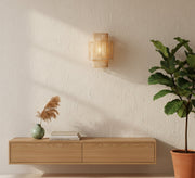 Tiered bamboo wall sconce - Vitrine Furniture - Wall Sconce
