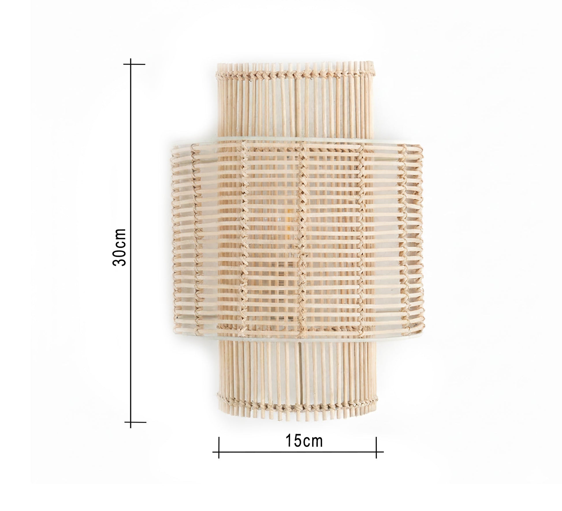 Tiered bamboo wall sconce - Vitrine Furniture - Wall Sconce