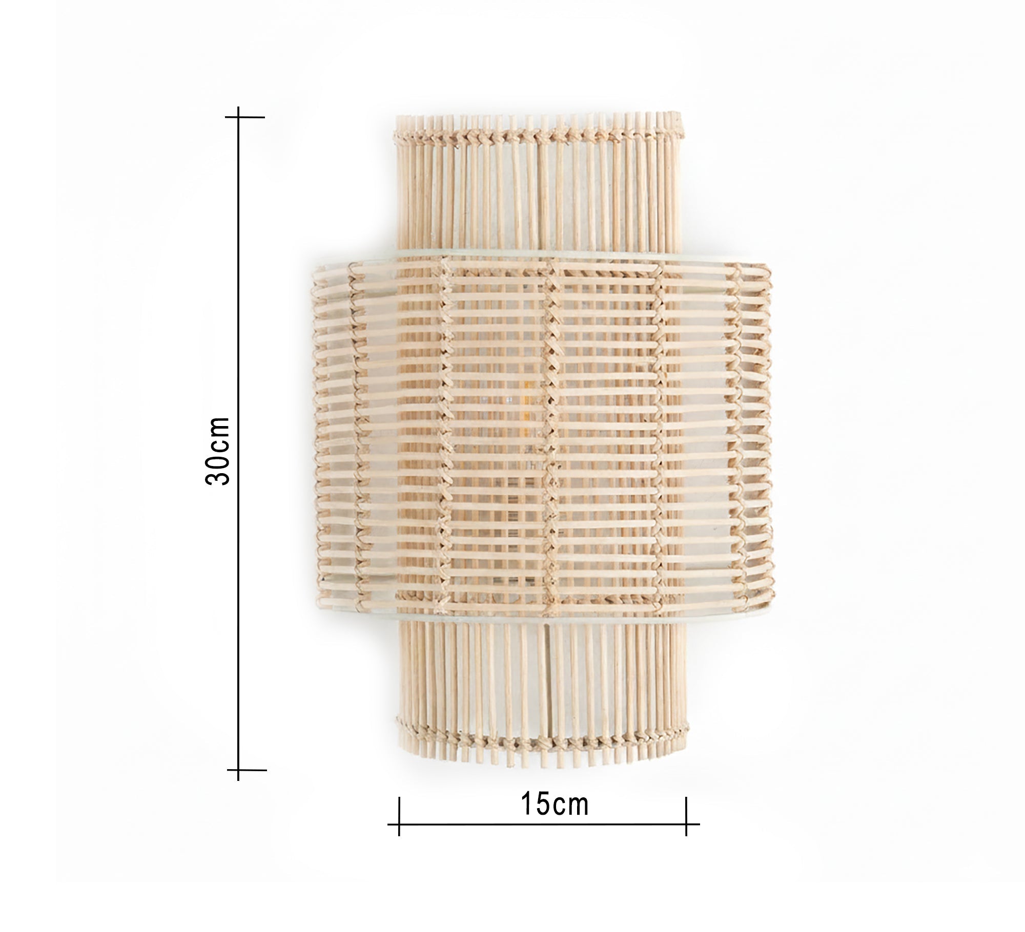 Tiered bamboo wall sconce - Vitrine Furniture - Wall Sconce