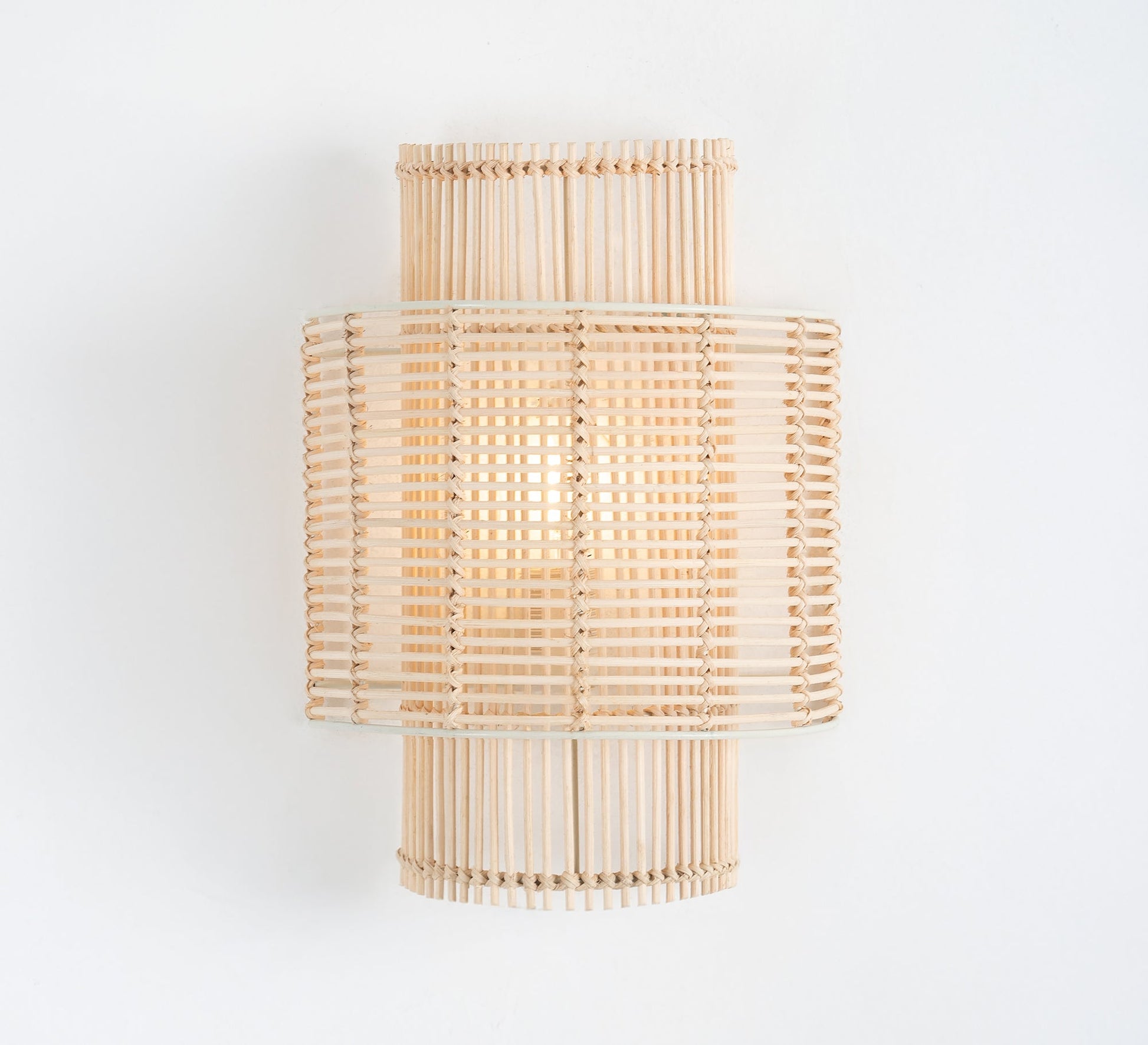 Tiered bamboo wall sconce - Vitrine Furniture - Wall Sconce