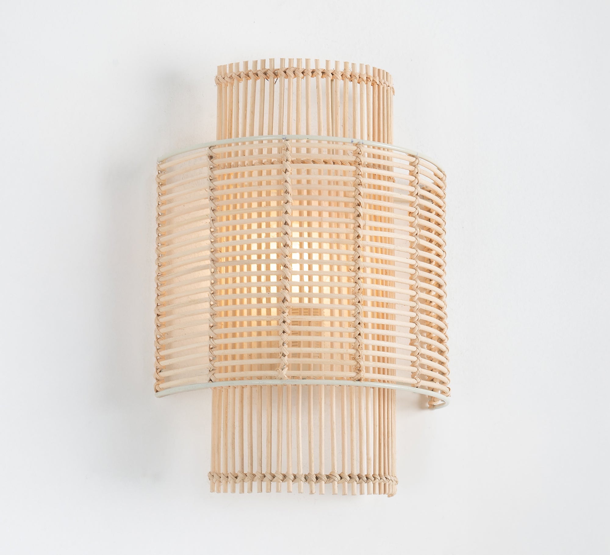 Tiered bamboo wall sconce - Vitrine Furniture - Wall Sconce
