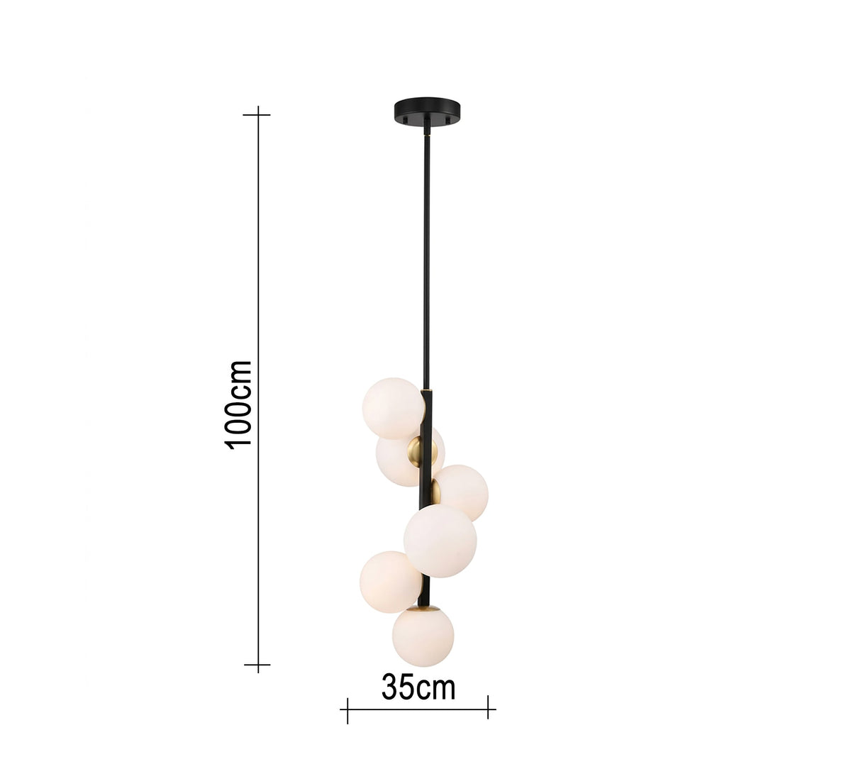 Tiered vertical ceiling chandelier - Vitrine Furniture - Ceiling lights