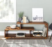 Tiered wooden shelving unit with stylish storage and display - Vitrine Furniture - Furniture