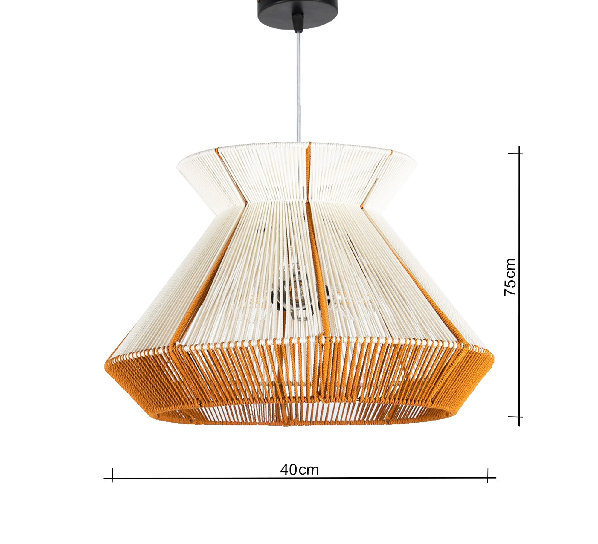 Tight macrame pendant lamp - Vitrine Furniture - Lighting