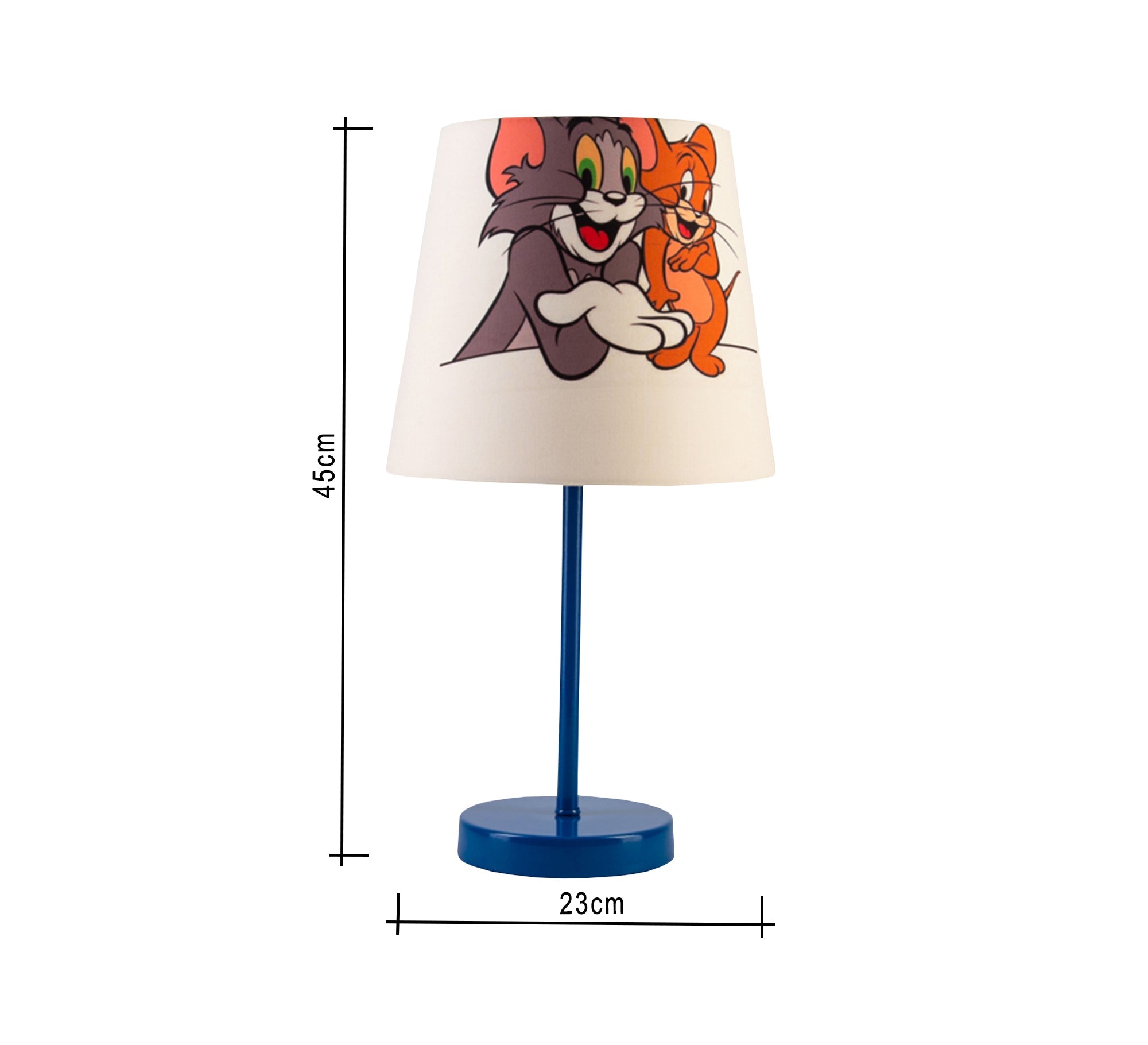 Tom and Jerry Lamp: A fun light for your child's room with a blue base. - Vitrine Furniture - Lighting