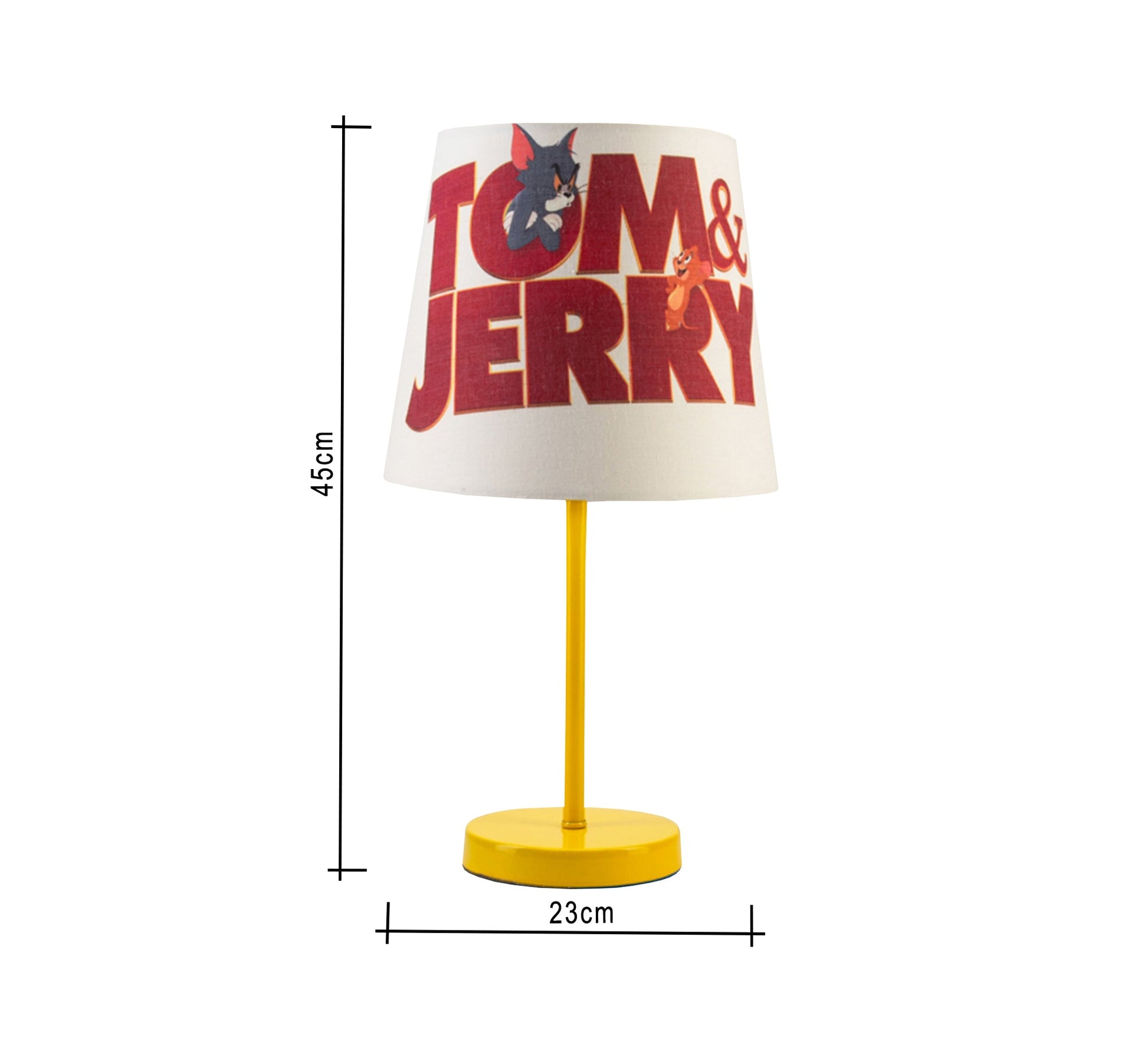 Tom and Jerry Lamp for Fun, Light, Decor, Kids with Golden Base - Vitrine Furniture - Lighting