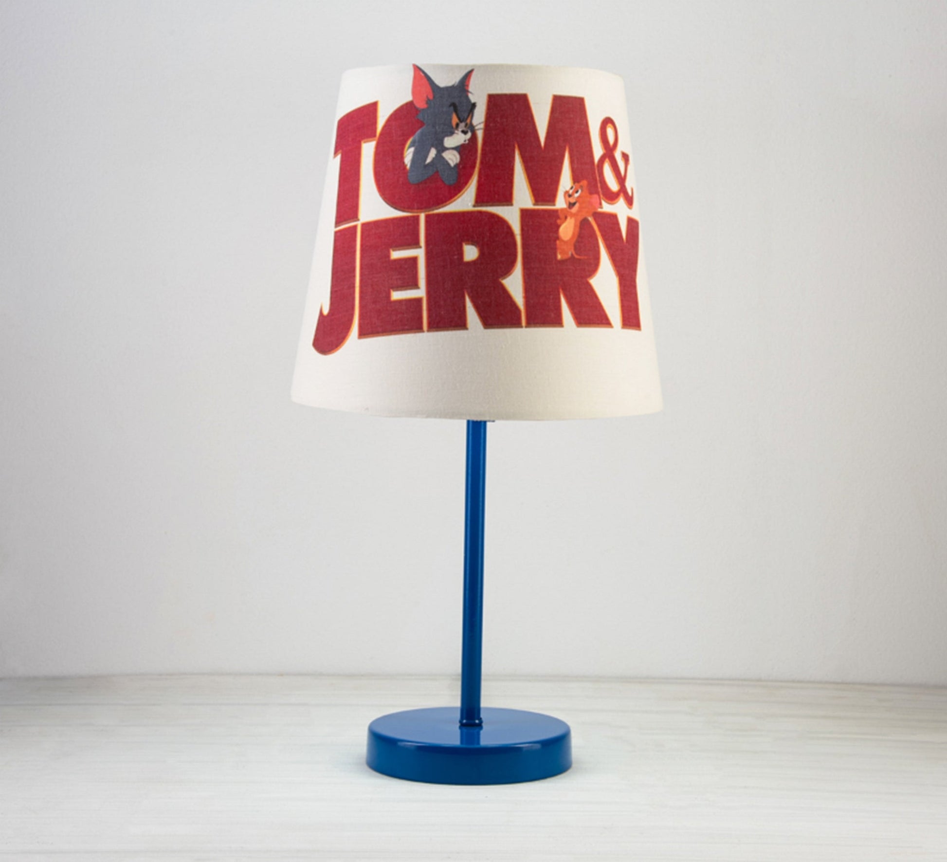 Tom and Jerry Lamp : Fun, Light, Decor, Kids with Blue Base - Vitrine Furniture - Lighting