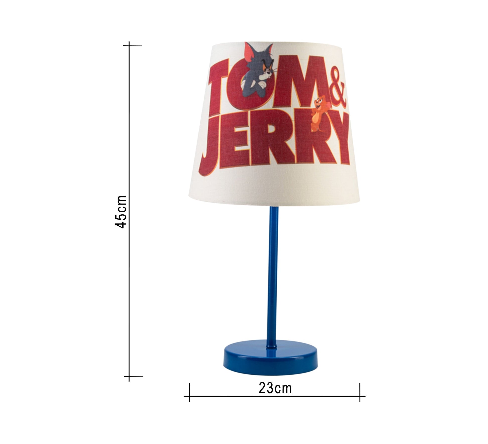 Tom and Jerry Lamp : Fun, Light, Decor, Kids with Blue Base - Vitrine Furniture - Lighting