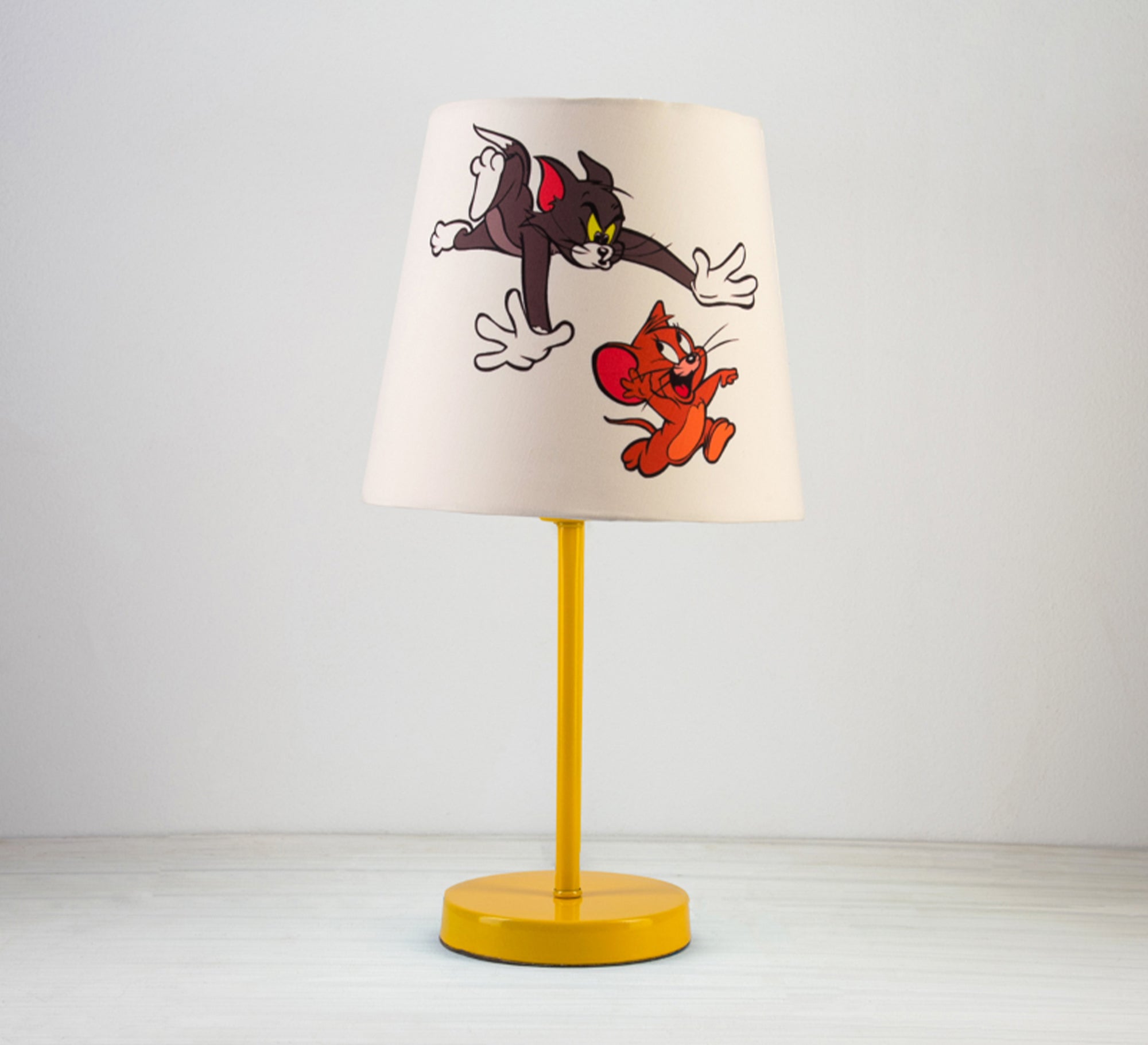 Tom and Jerry Lamp : Fun, Light, Decor, Kids with Golden Base - Vitrine Furniture - Lighting