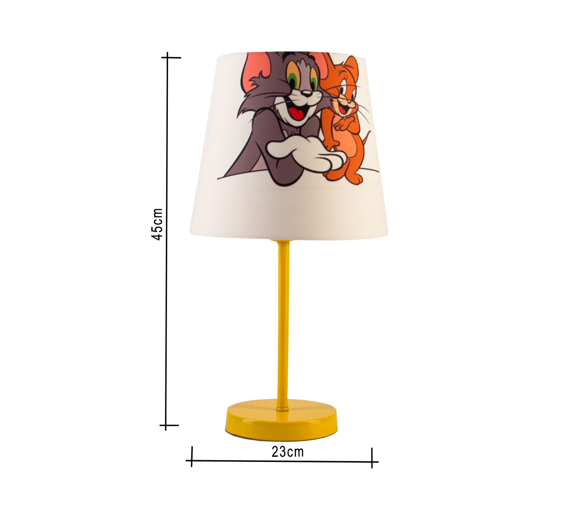 Tom and Jerry Lamp, Fun Light for Your Child's Room with Gold Base - Vitrine Furniture - Lighting