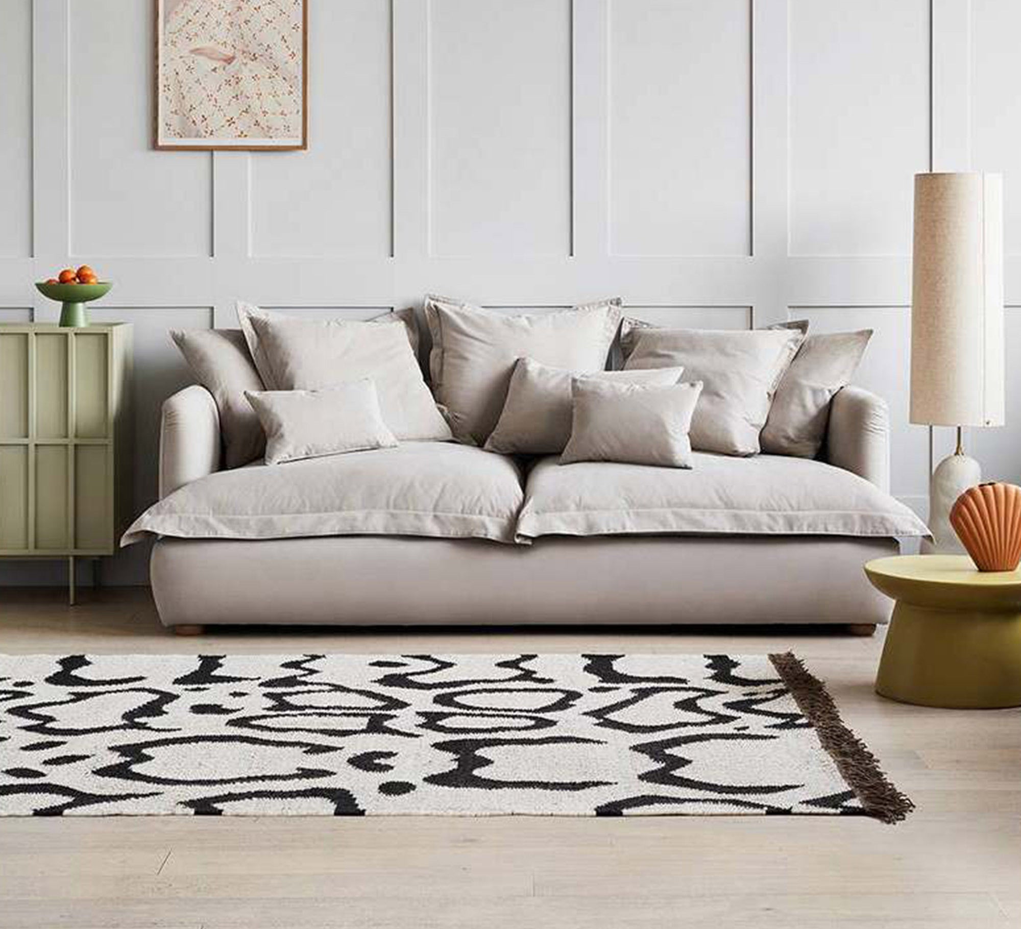 Tranquil Beige Sofa - Vitrine Furniture - Sofa Bed