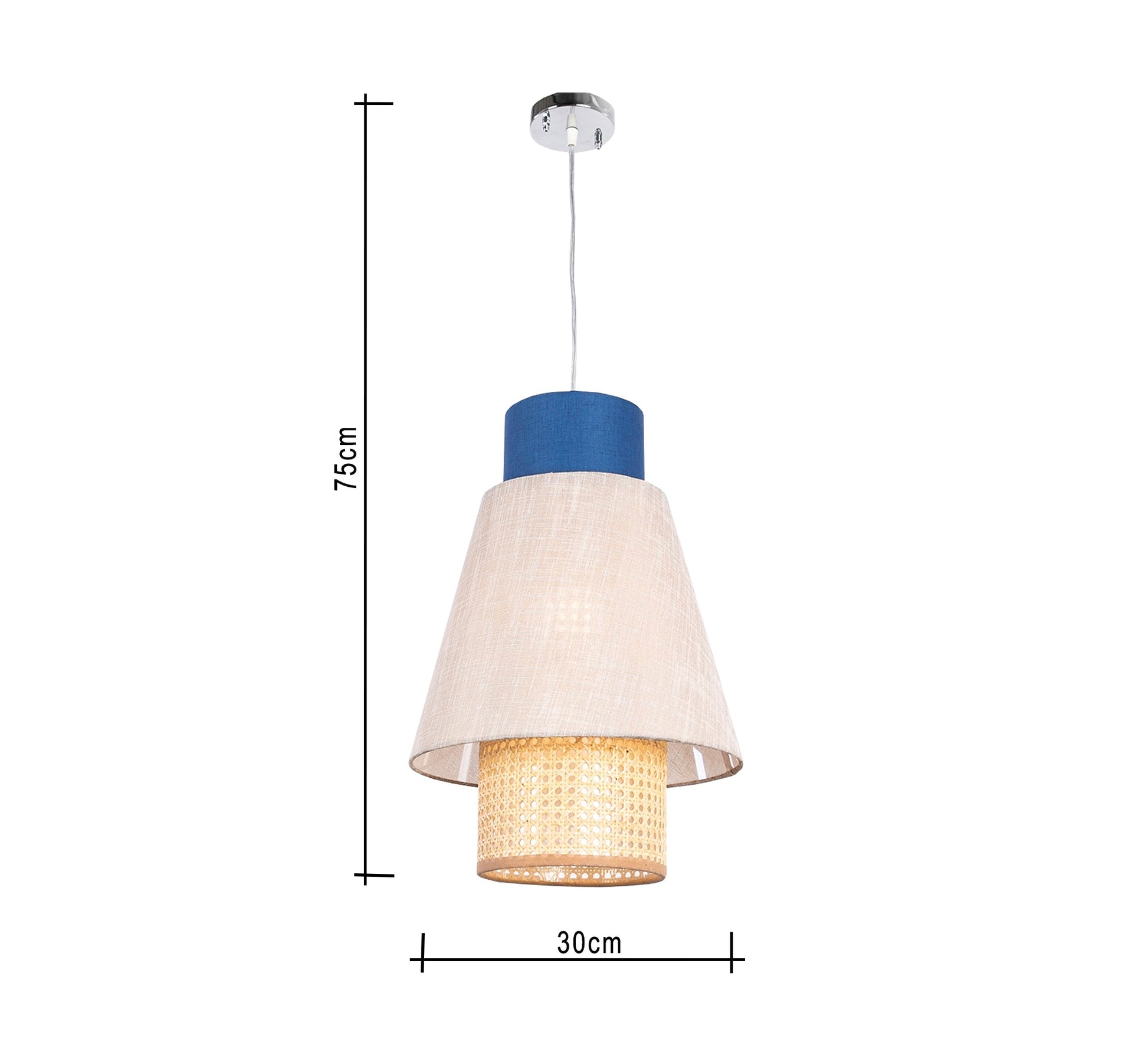 Tri - Color Cylindrical Ceiling Pendant - Vitrine Furniture - Lighting