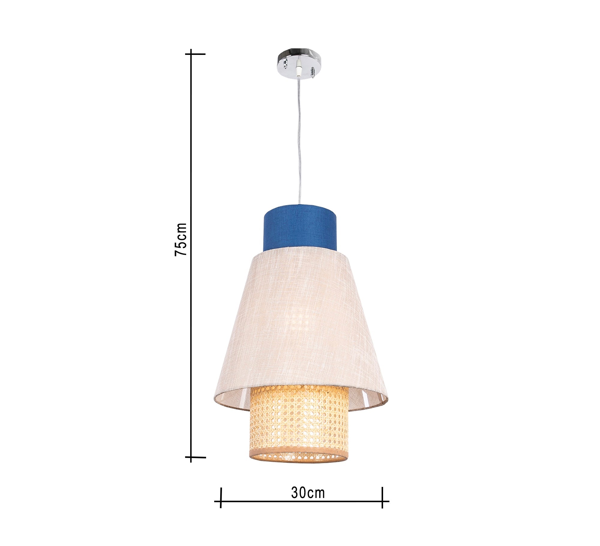 Tri - Color Cylindrical Ceiling Pendant - Vitrine Furniture - Lighting