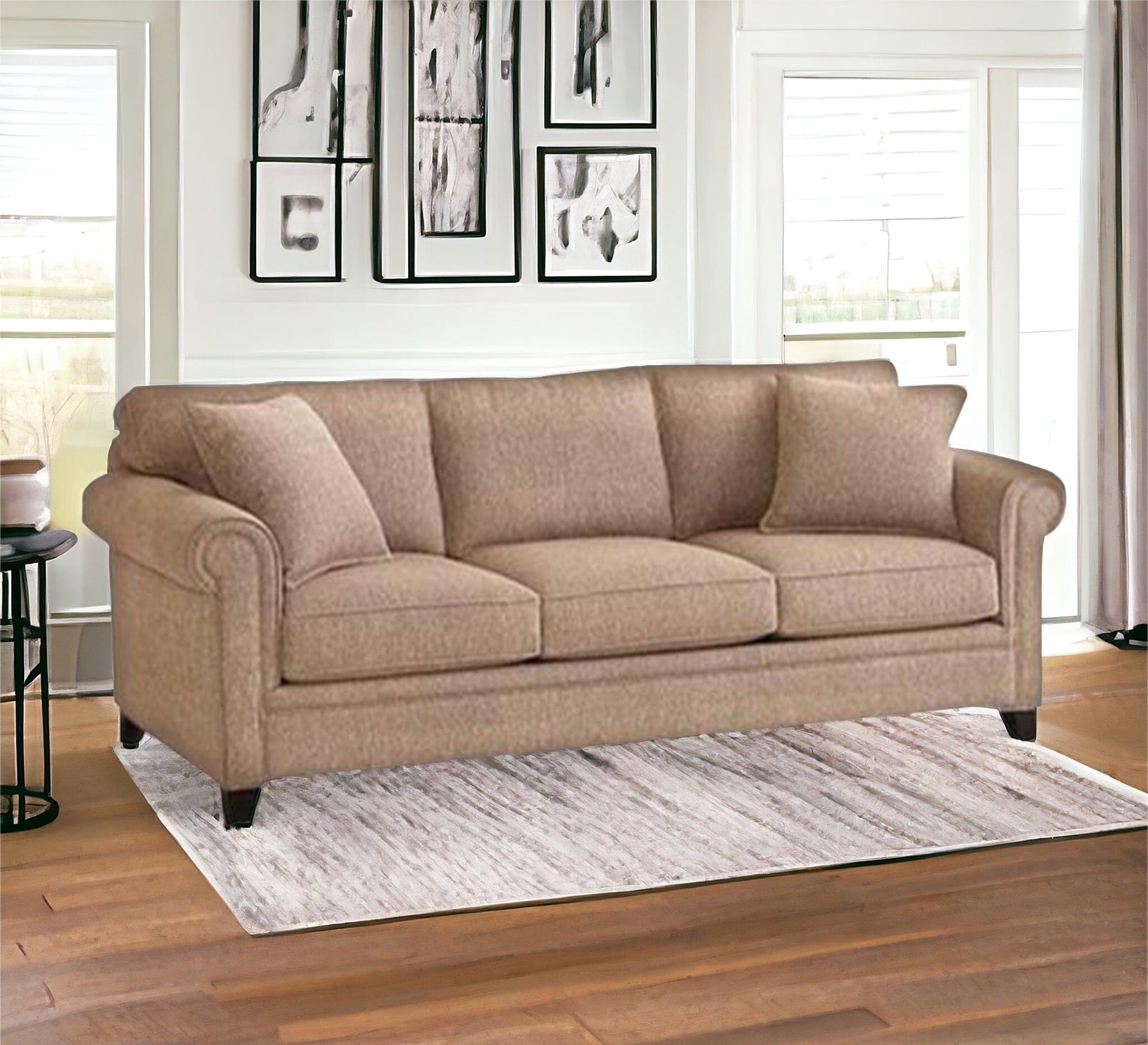 Triple beige sofa - Vitrine Furniture - Furniture