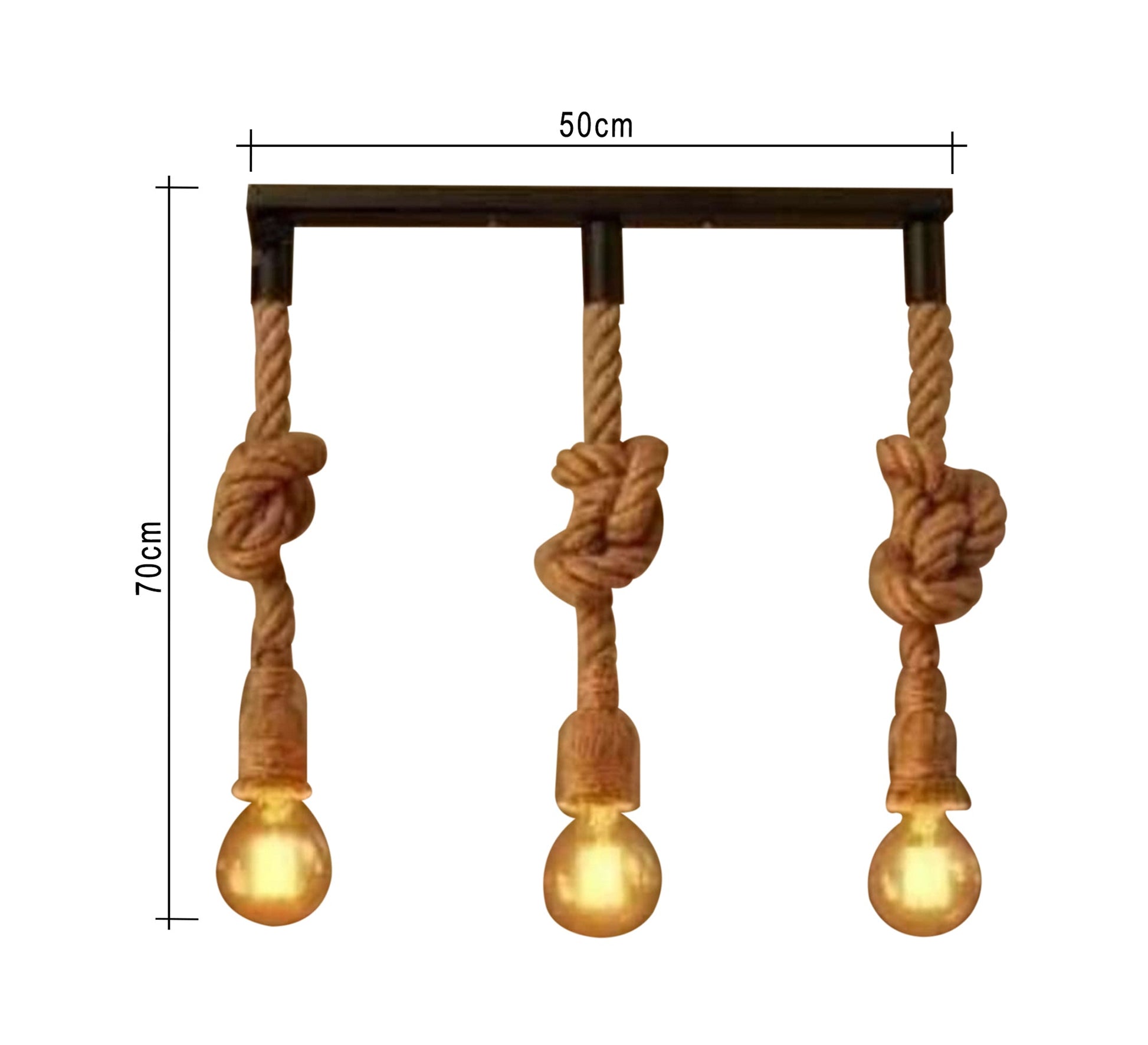 Triple Chandelier Made of Cables - Vitrine Furniture - Lighting