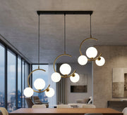 Triple-crescent frame ceiling chandelier - Vitrine Furniture - Ceiling lights