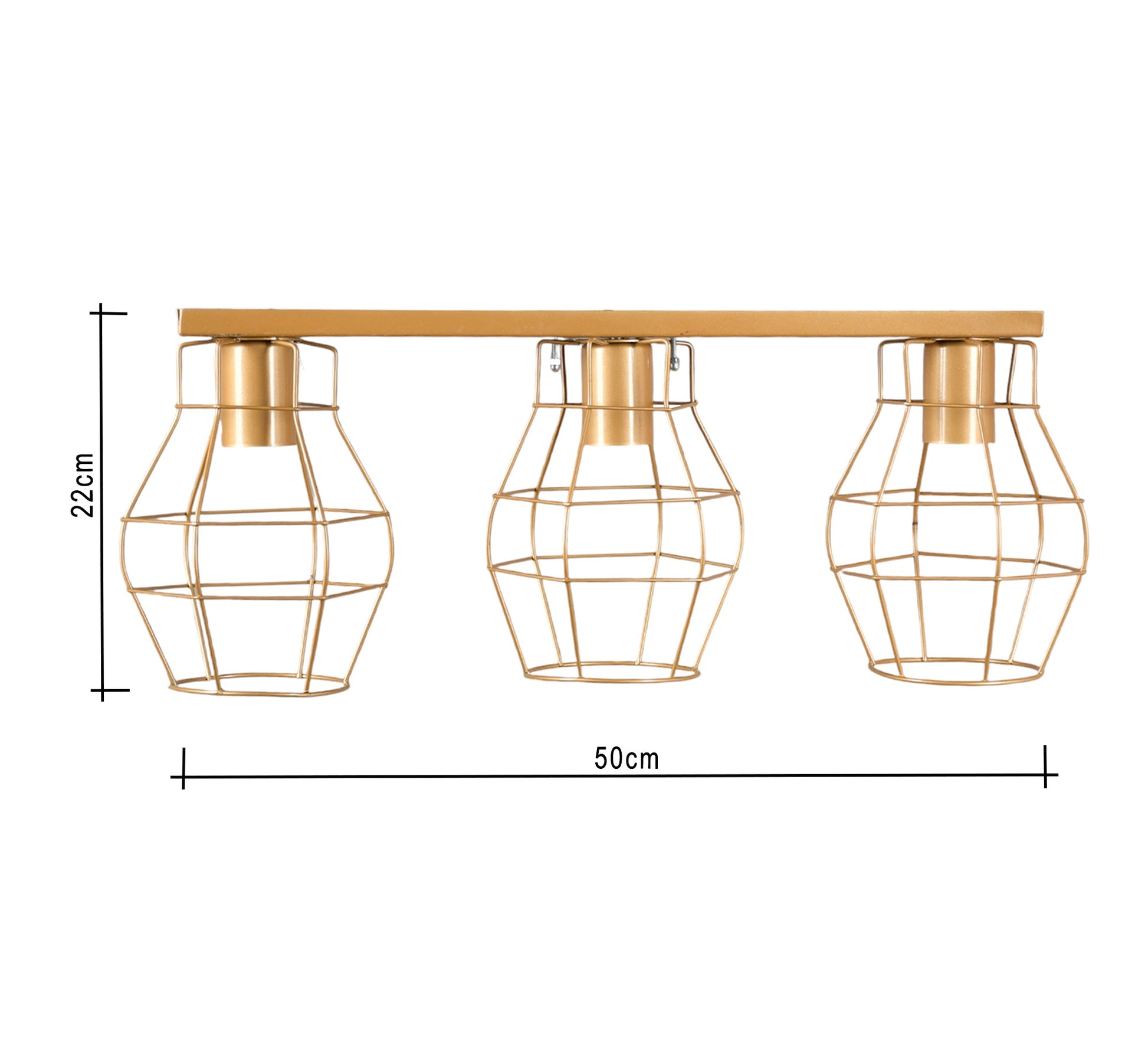 Triple metal ceiling lamp - Vitrine Furniture - Lighting
