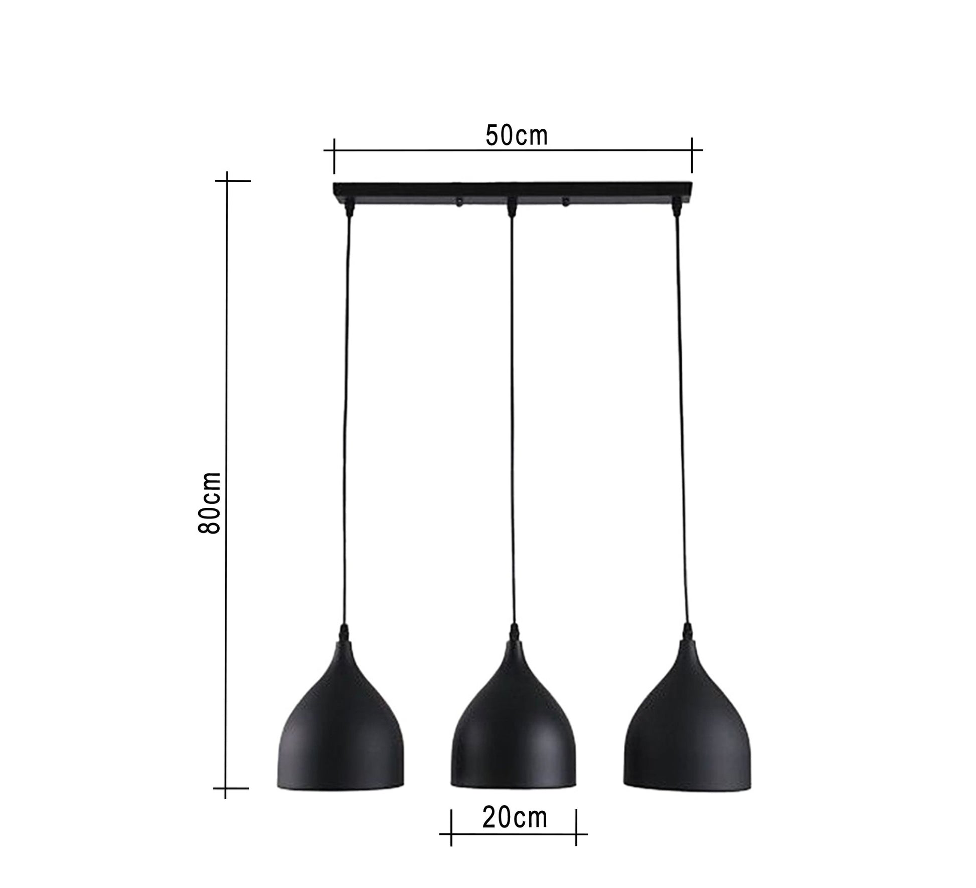 Triple Pendant Chandelier for Home and Office Lighting - Vitrine Furniture - Lighting
