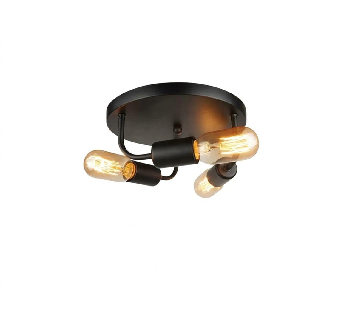 Triple-ring flush mount ceiling chandelier - Vitrine Furniture - Ceiling lights