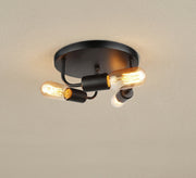 Triple-ring flush mount ceiling chandelier - Vitrine Furniture - Ceiling lights