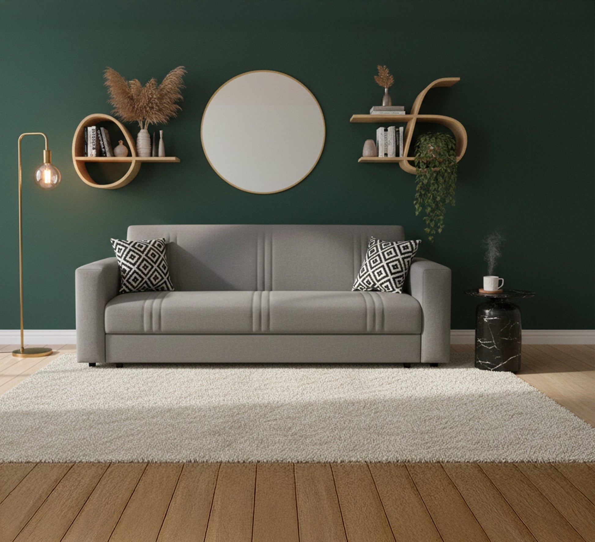 Triple Sofa: Elegant Design with Hidden Storage - Vitrine Furniture - Furniture