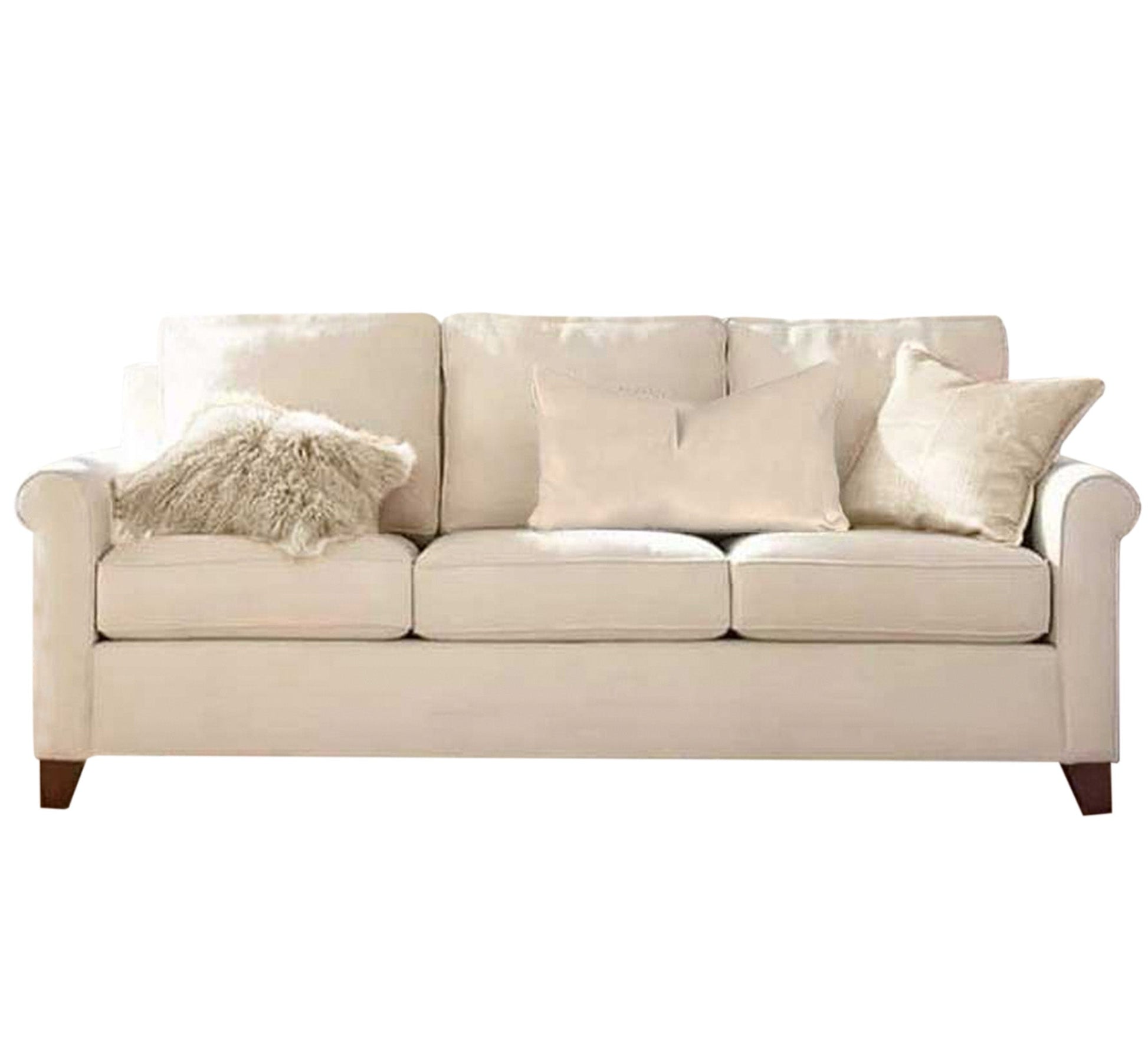 Triple sofa in beige color - Vitrine Furniture - Sofas