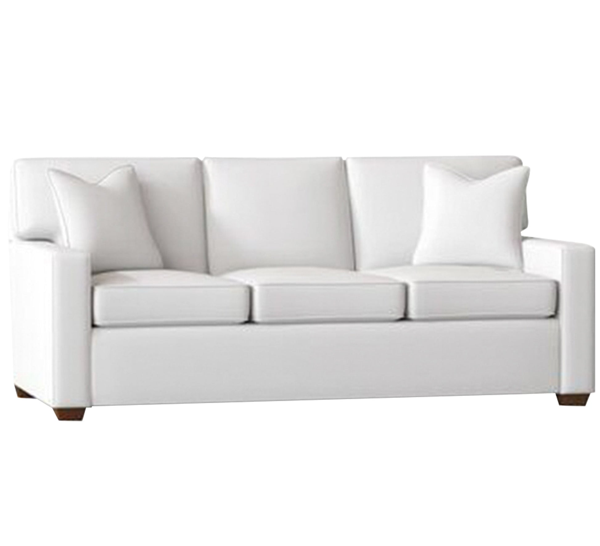 Triple sofa in elegant white color - Vitrine Furniture - Living room Sofas