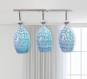 Triple Track Pendant Chandelier with Glass Pendants - Vitrine Furniture - Lighting