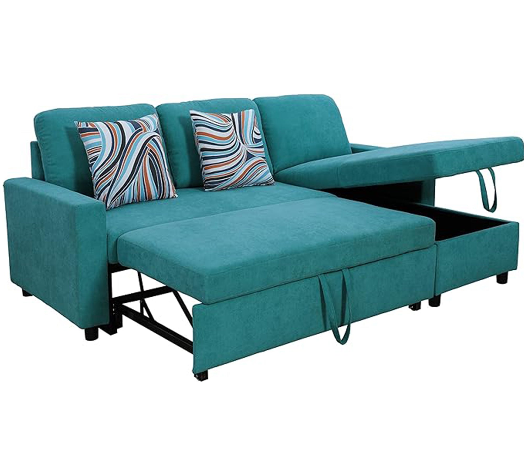 Turquoise blue bed corner - Vitrine Furniture - Furniture