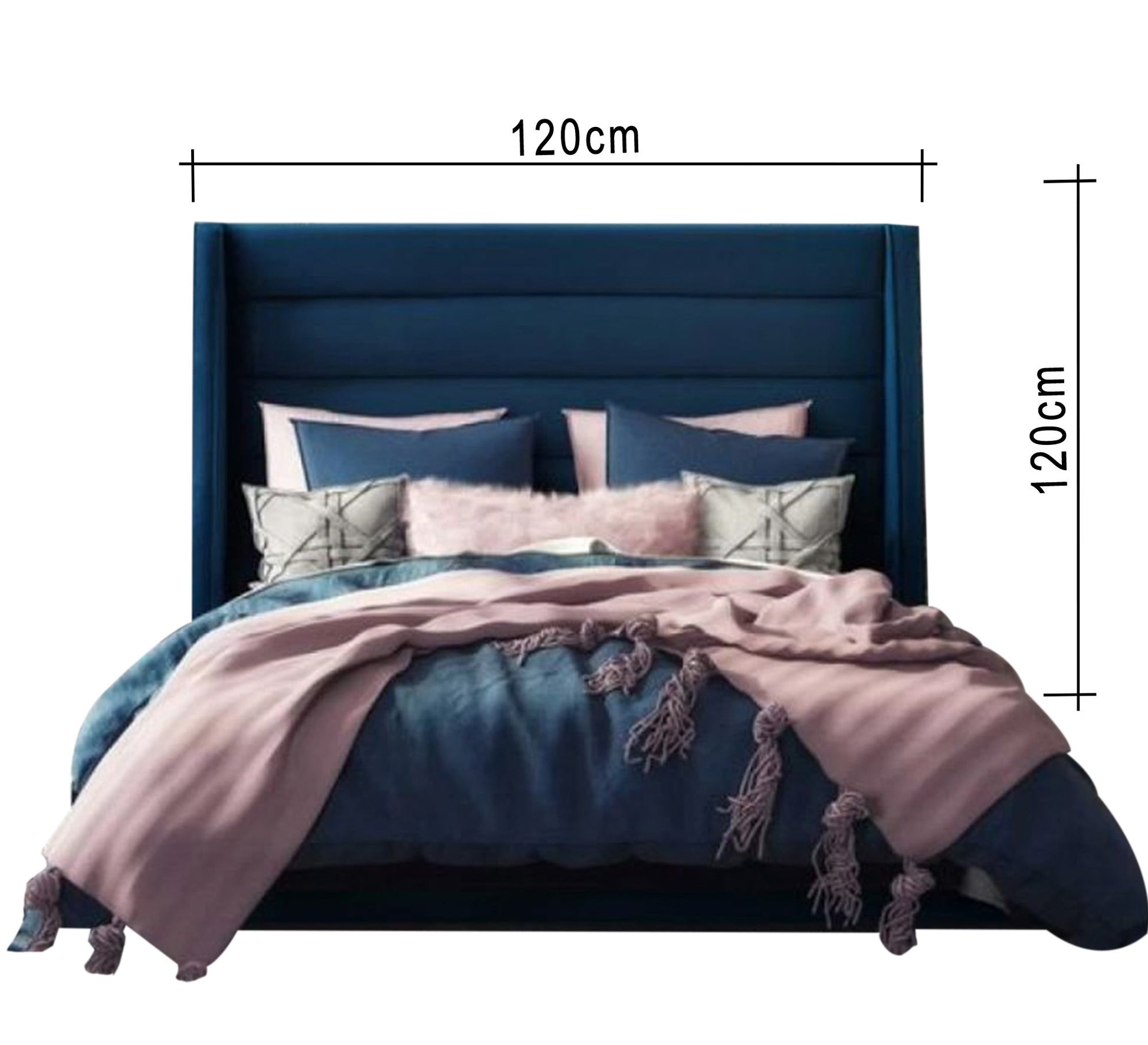 Turquoise Capoutine Bed with Plush Upholstery - Vitrine Furniture - Furniture