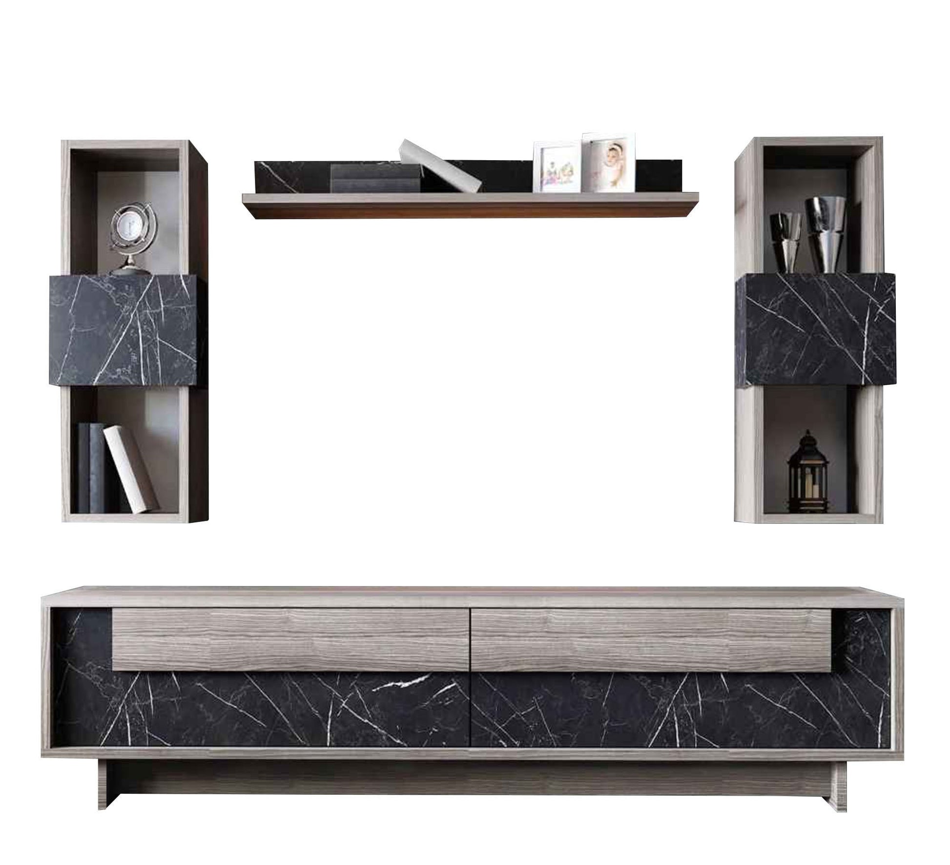TV Cabinet: Sleek, Durable, Four - Unit Design - Vitrine Furniture - Furniture