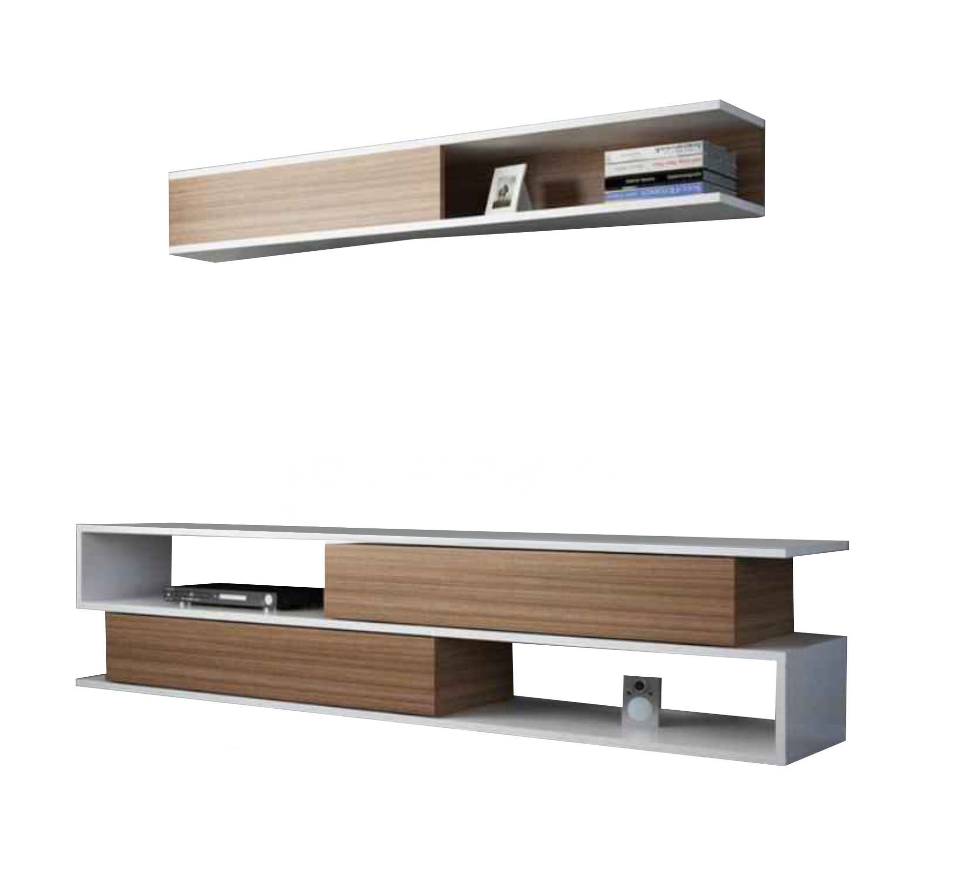 TV cabinet with overlay surfaces - Vitrine Furniture - Furniture