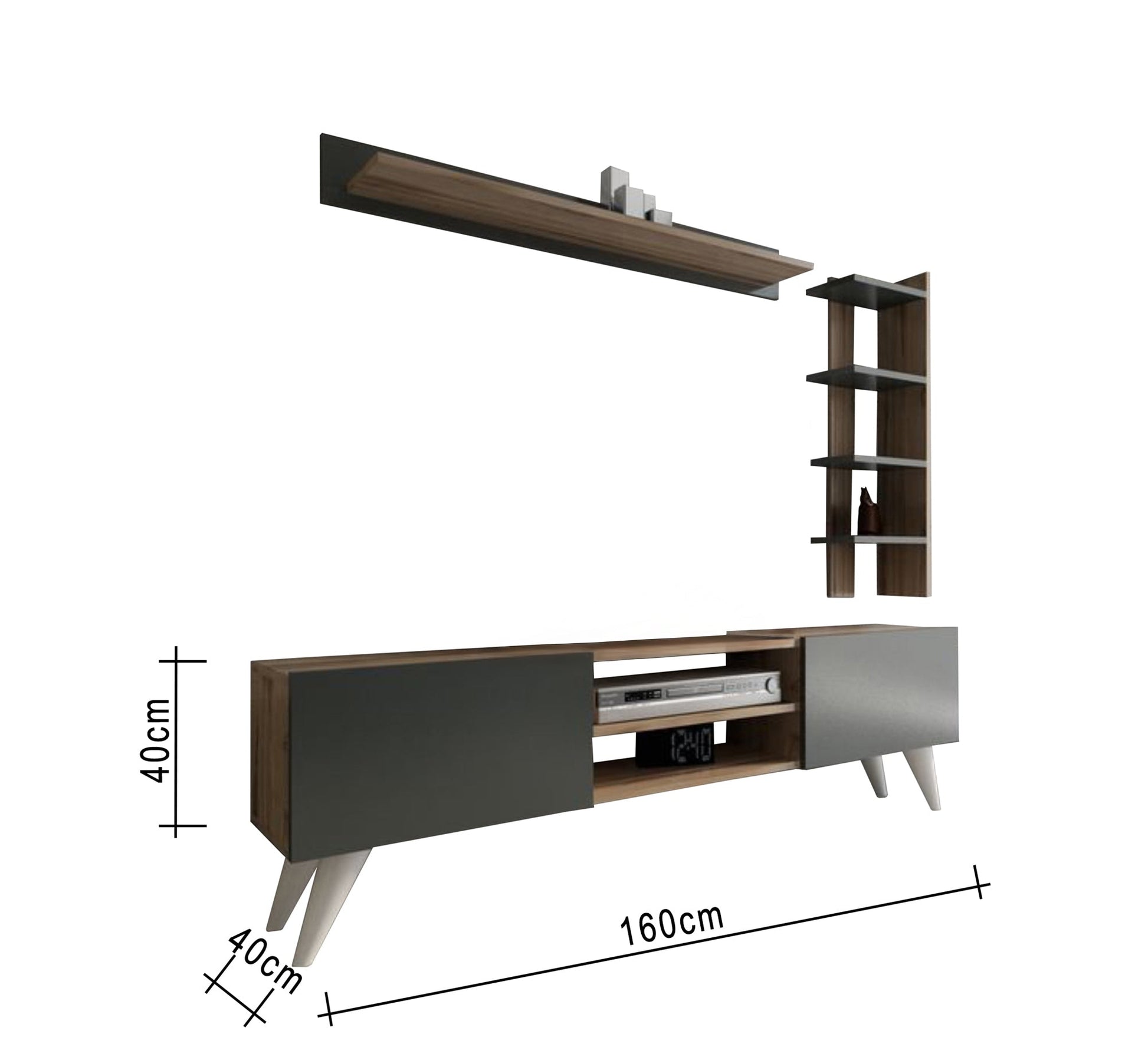 TV cabinet with three units - Vitrine Furniture - Furniture
