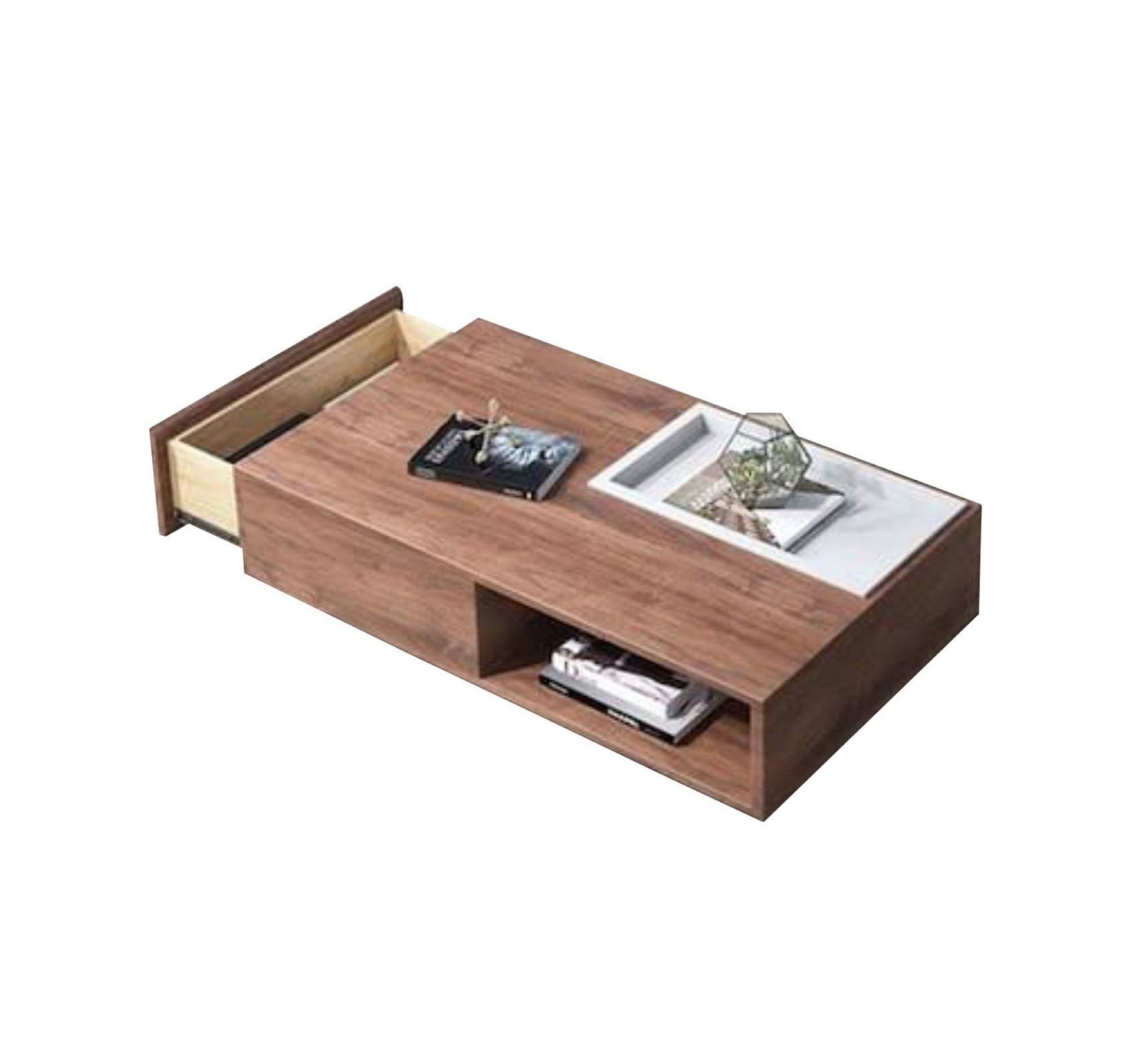 TV desk and table, white and wooden - Vitrine Furniture - Furniture