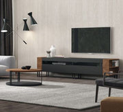 TV desk with metal legs and a circular table - Vitrine Furniture - Furniture