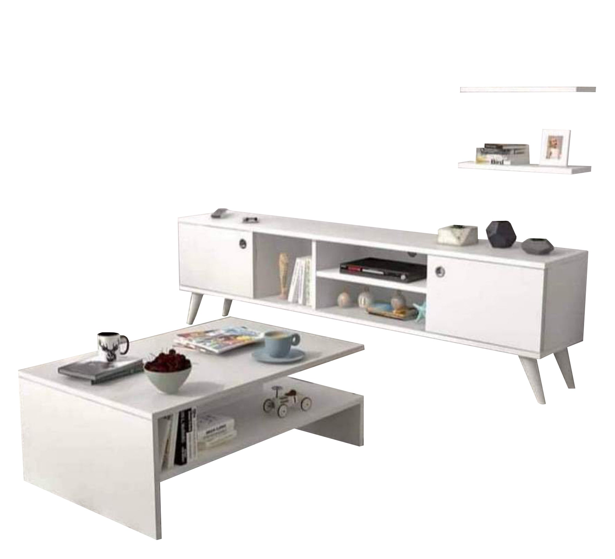 TV library with coffee table - Vitrine Furniture - Furniture