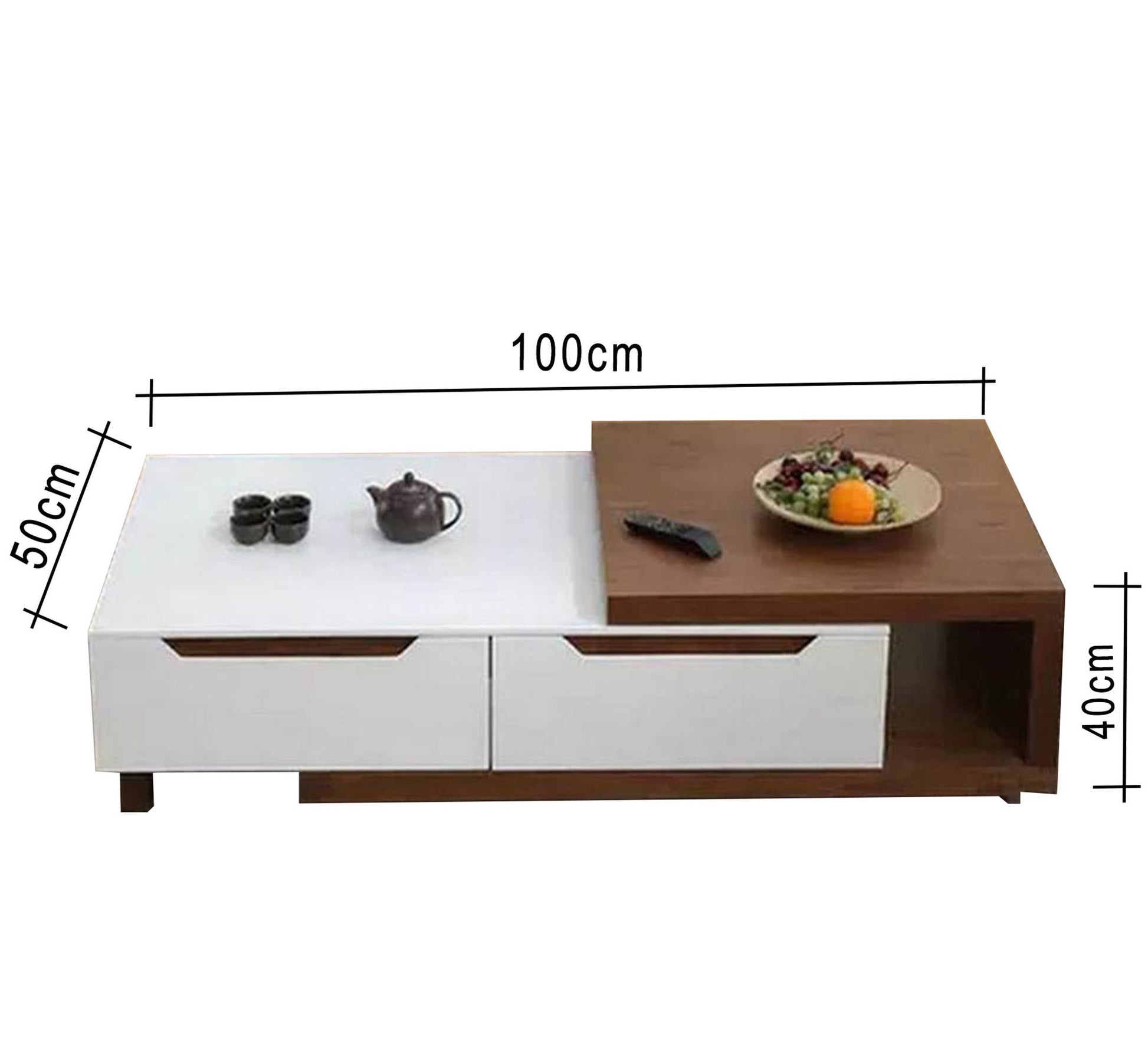 TV Table Set, Sleek Design & Ample Storage - Vitrine Furniture - TV Table & Cabinet