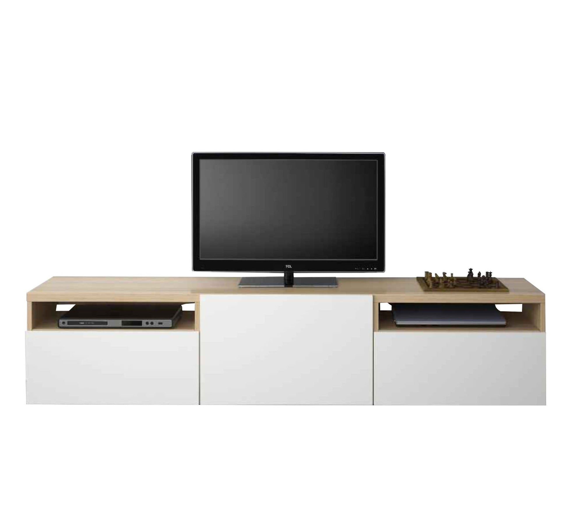 TV table with beige wooden top - Vitrine Furniture - Furniture
