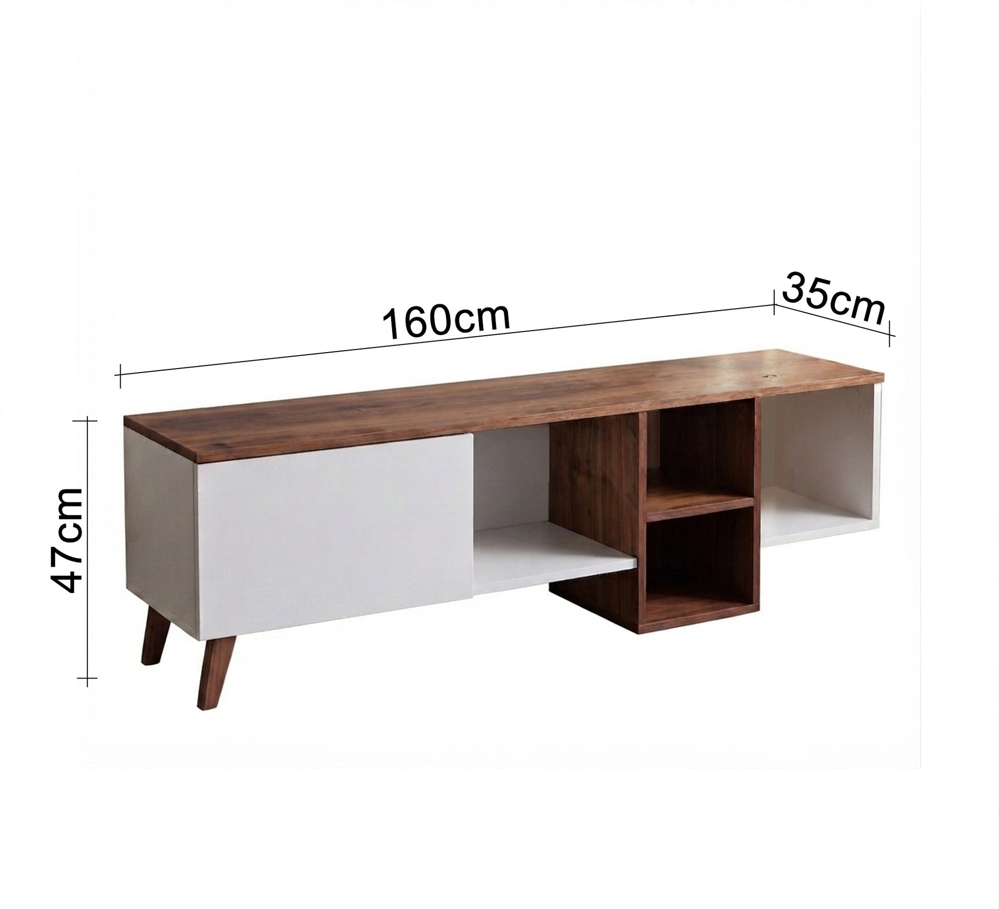 TV table with distinctive decorative shelves - Vitrine Furniture - TV Table & Cabinet