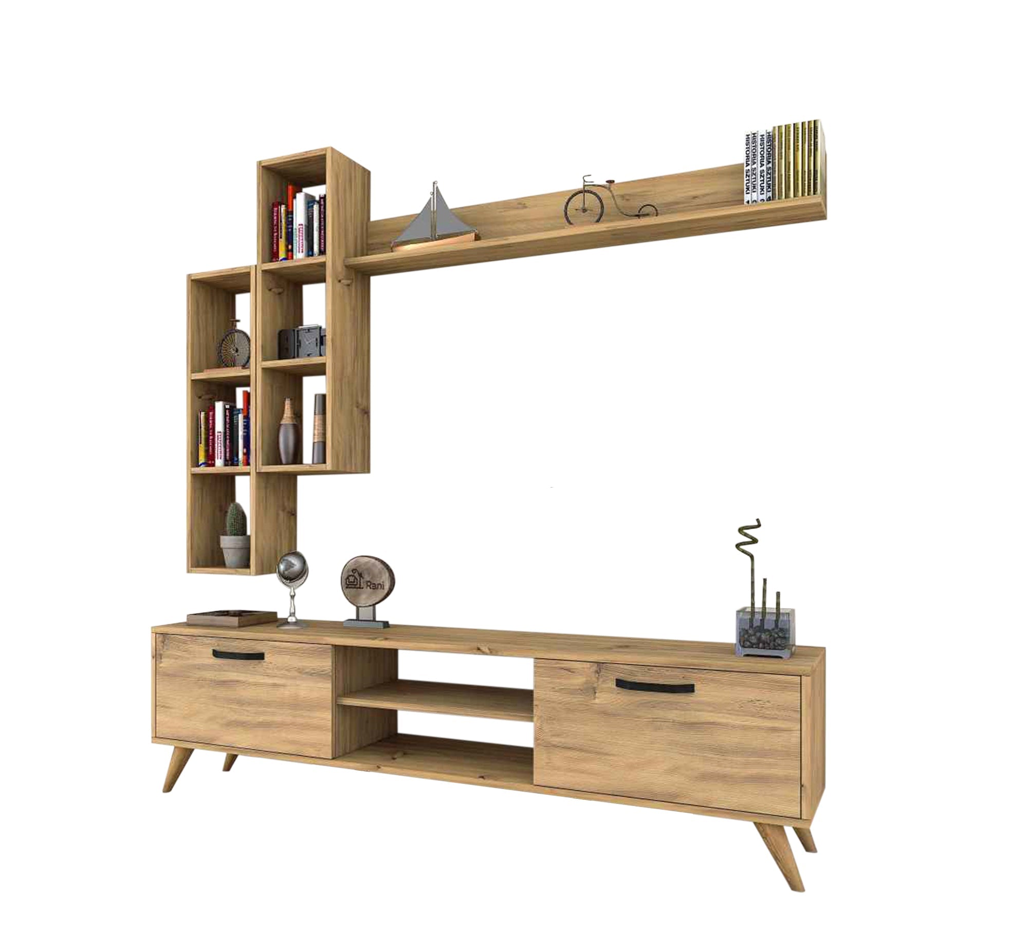 TV Table with Elegant MDF Wood, Timeless Charm - Vitrine Furniture - Furniture