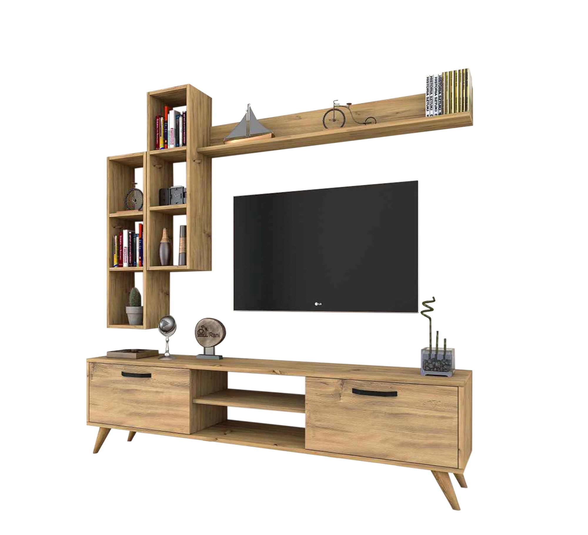 TV Table with Elegant MDF Wood, Timeless Charm - Vitrine Furniture - Furniture