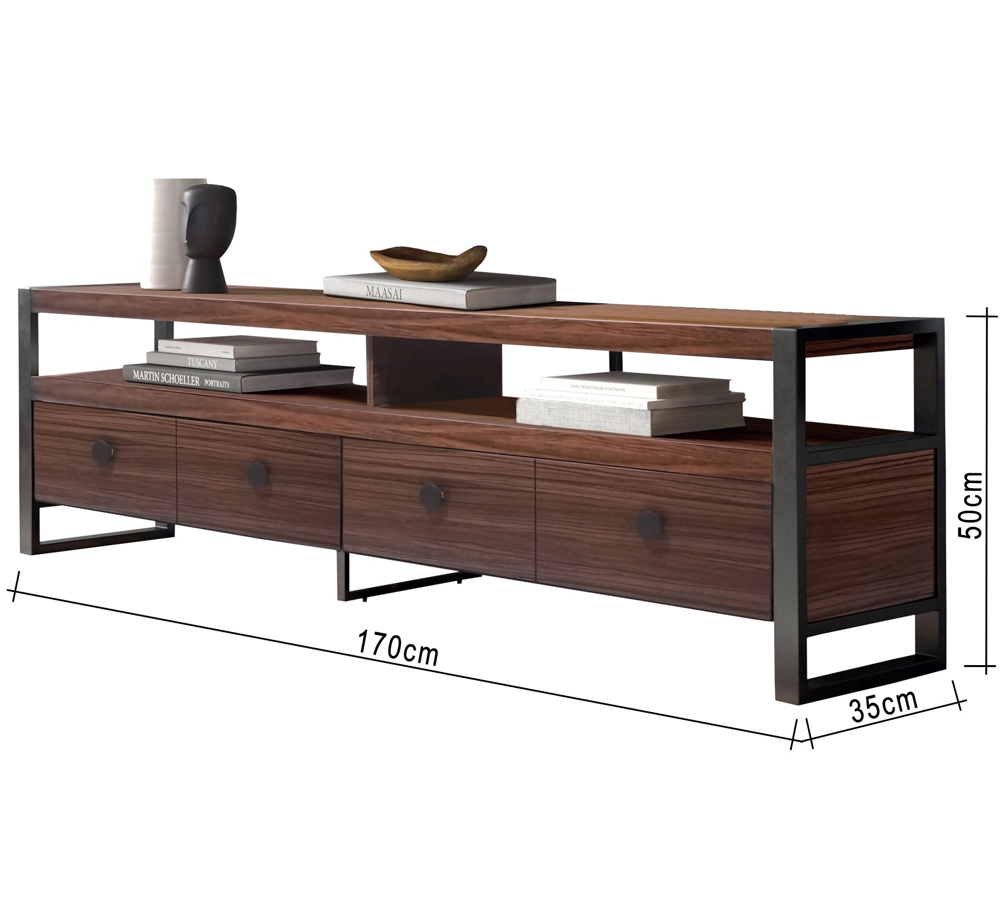 TV table with four drawers and two shelves - Vitrine Furniture - Furniture