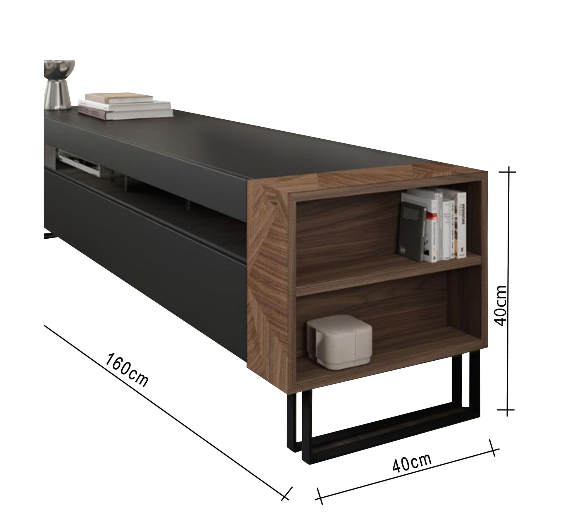 TV table with metal legs - Vitrine Furniture - Furniture