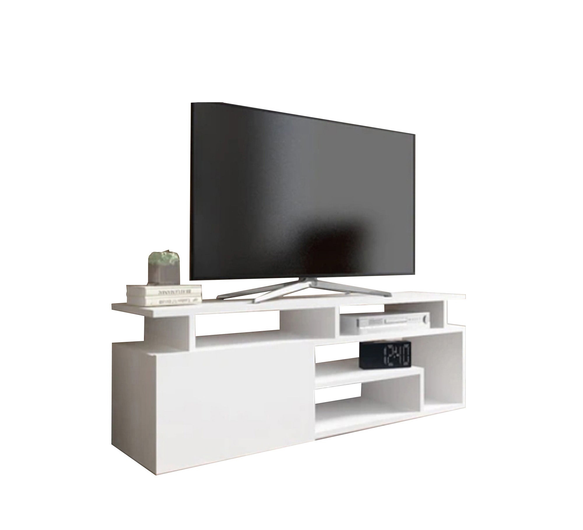 TV table with Overlapping shelves - Vitrine Furniture - TV Table & Cabinet