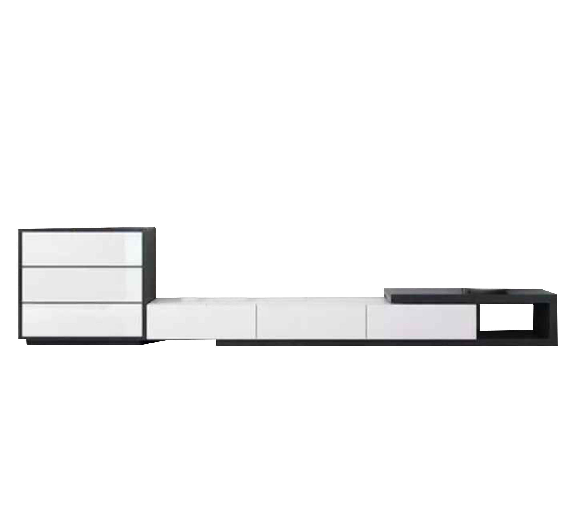 TV table with overlapping surfaces - Vitrine Furniture - Furniture