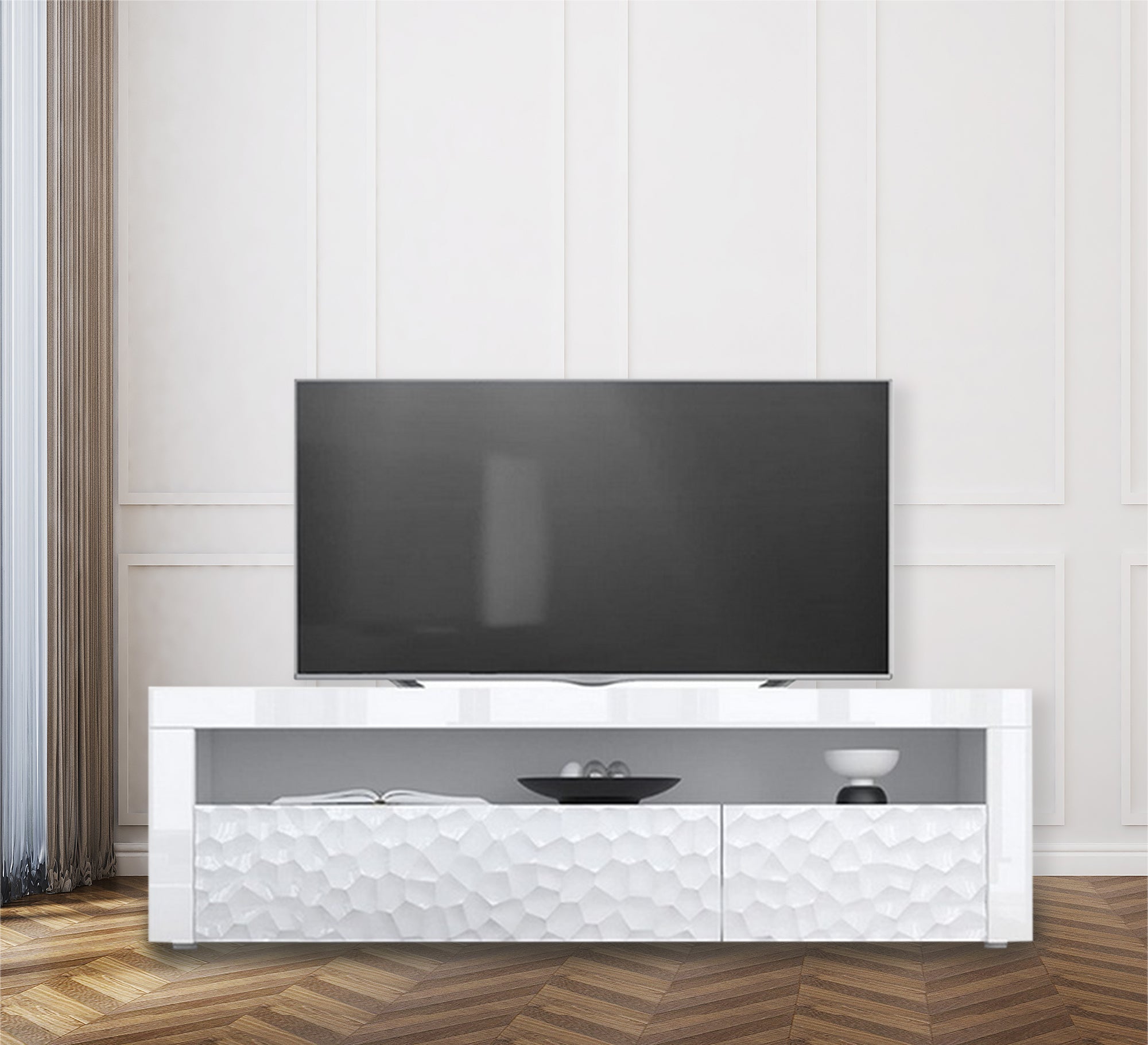 TV table with router drawer - Vitrine Furniture - Furniture