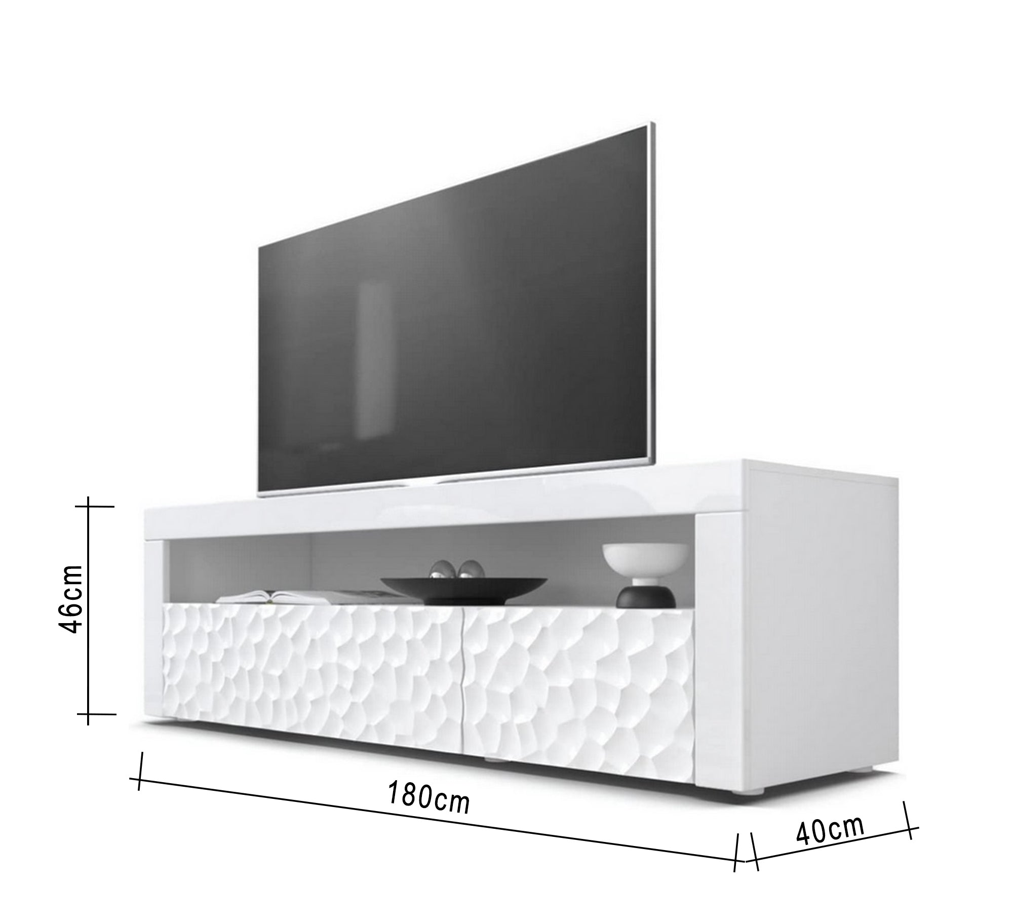 TV table with router drawer - Vitrine Furniture - Furniture