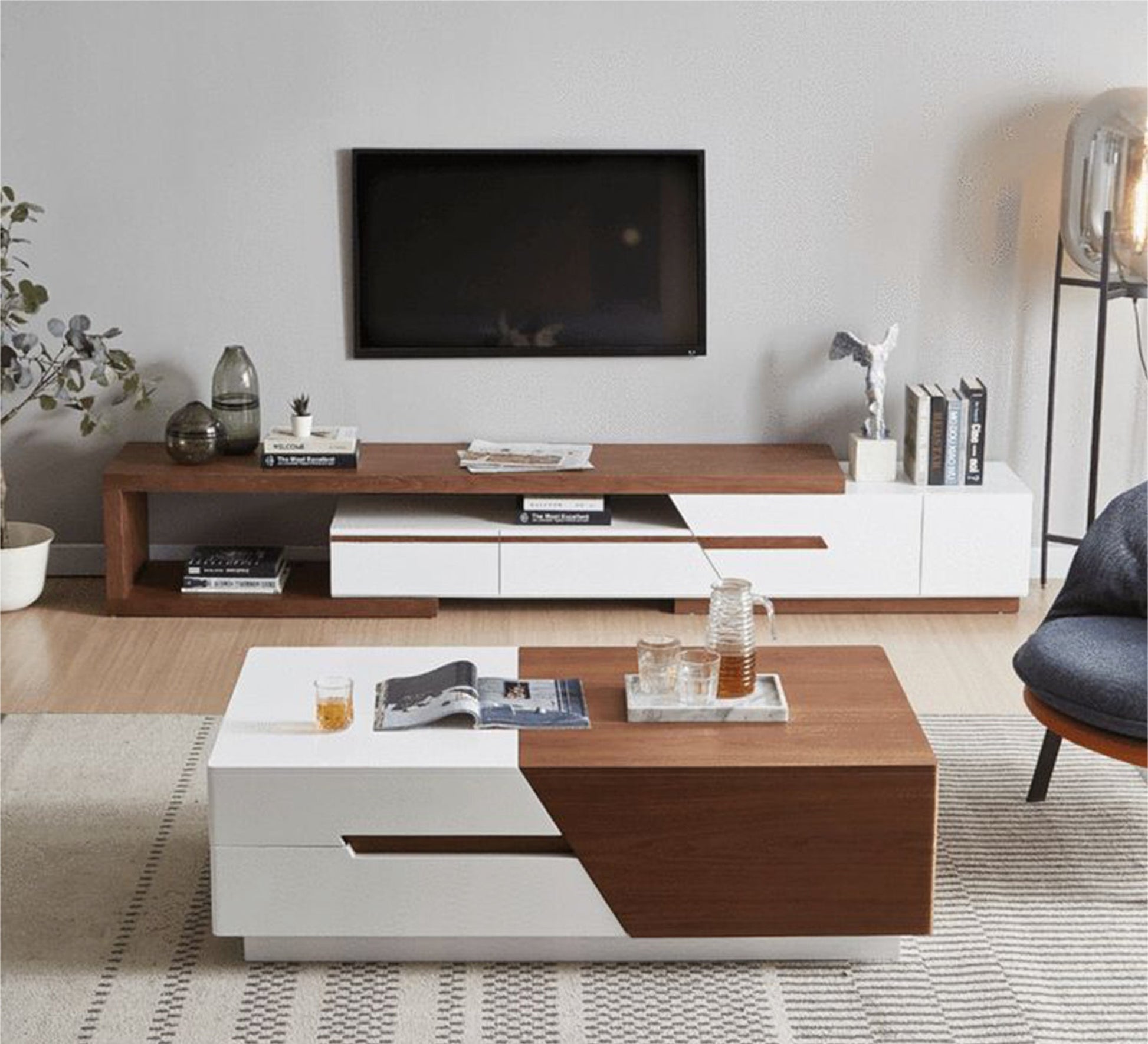TV unit and table that you can open - Vitrine Furniture - Furniture